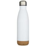 Cove 500 ml double wall vacuum insulated stainless steel water bottle with cork details - Image 2