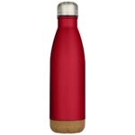 Cove 500 ml double wall vacuum insulated stainless steel water bottle with cork details - Image 5