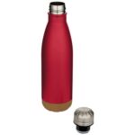 Cove 500 ml double wall vacuum insulated stainless steel water bottle with cork details - Image 6