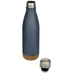 Cove 500 ml double wall vacuum insulated stainless steel water bottle with cork details - Image 14