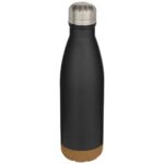 Cove 500 ml double wall vacuum insulated stainless steel water bottle with cork details - Image 18