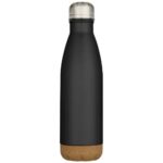 Cove 500 ml double wall vacuum insulated stainless steel water bottle with cork details - Image 19