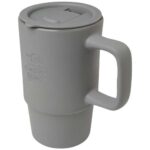Carter 450 ml ceramic mug with plastic lid - Image 7