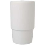 Carter 450 ml ceramic mug with plastic lid - Image 3