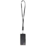Franz recycled plastic smartphone lanyard with built-in data sync and 65W fast charge 5-in-1 cable - Image 10