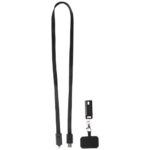 Franz recycled plastic smartphone lanyard with built-in data sync and 65W fast charge 5-in-1 cable - Image 11