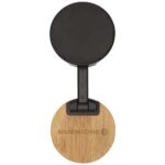 Alcor recycled plastic foldeable magnetic phone stand with bamboo details - Image 6