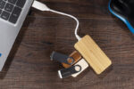 Bamboo splitter USB HUB with replaceable plug - RIVO - Image 6