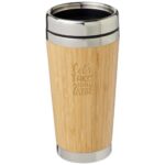 Bambus 450 ml tumbler with bamboo outer - Image 3