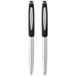 Geneva stylus ballpoint pen and rollerball pen set (blue ink) - Image 4