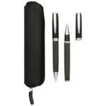 Carbon duo pen gift set with pouch (black ink) - Image 6