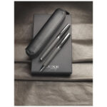 Carbon duo pen gift set with pouch (black ink) - Image 9
