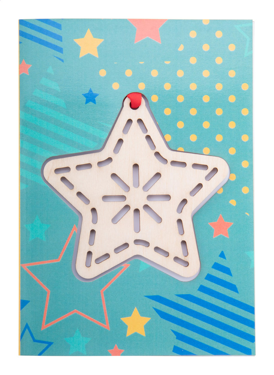 176138089540867 TreeCard Christmas card, star - Image 1