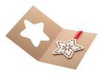 TreeCard Eco Christmas card, star - Image 2