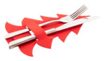 Tonsvik RPET Christmas cutlery holder set - Image 4
