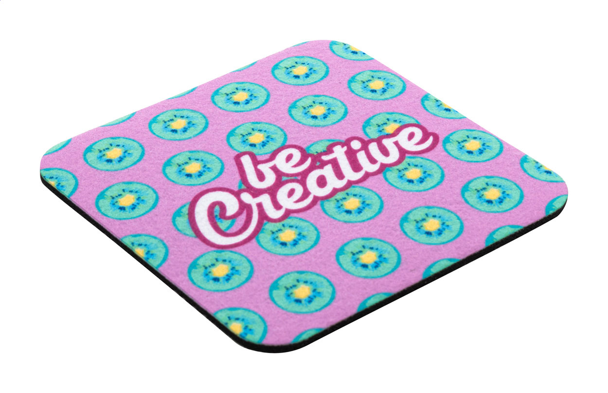 176157867434746 CreaFelt Drink Plus RPET felt coaster, circle - Image 1