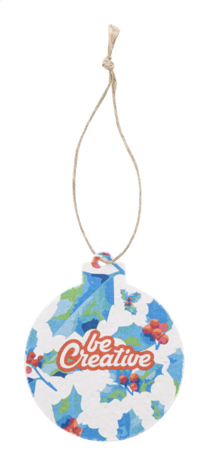CreaJul Seed custom seed paper Christmar tree ornament, round