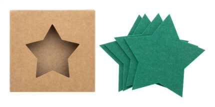 Vagnes RPET Christmas coaster set