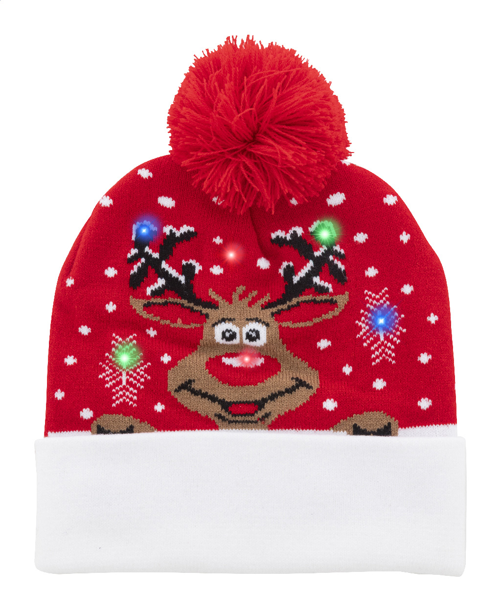 176163710583604 Norrsken Christmas LED winter hat, reindeer - Image 1