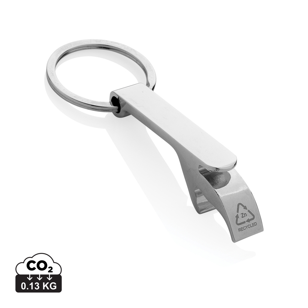 177075997845101 RCS recycled zinc alloy bottle opener keychain - Image 1