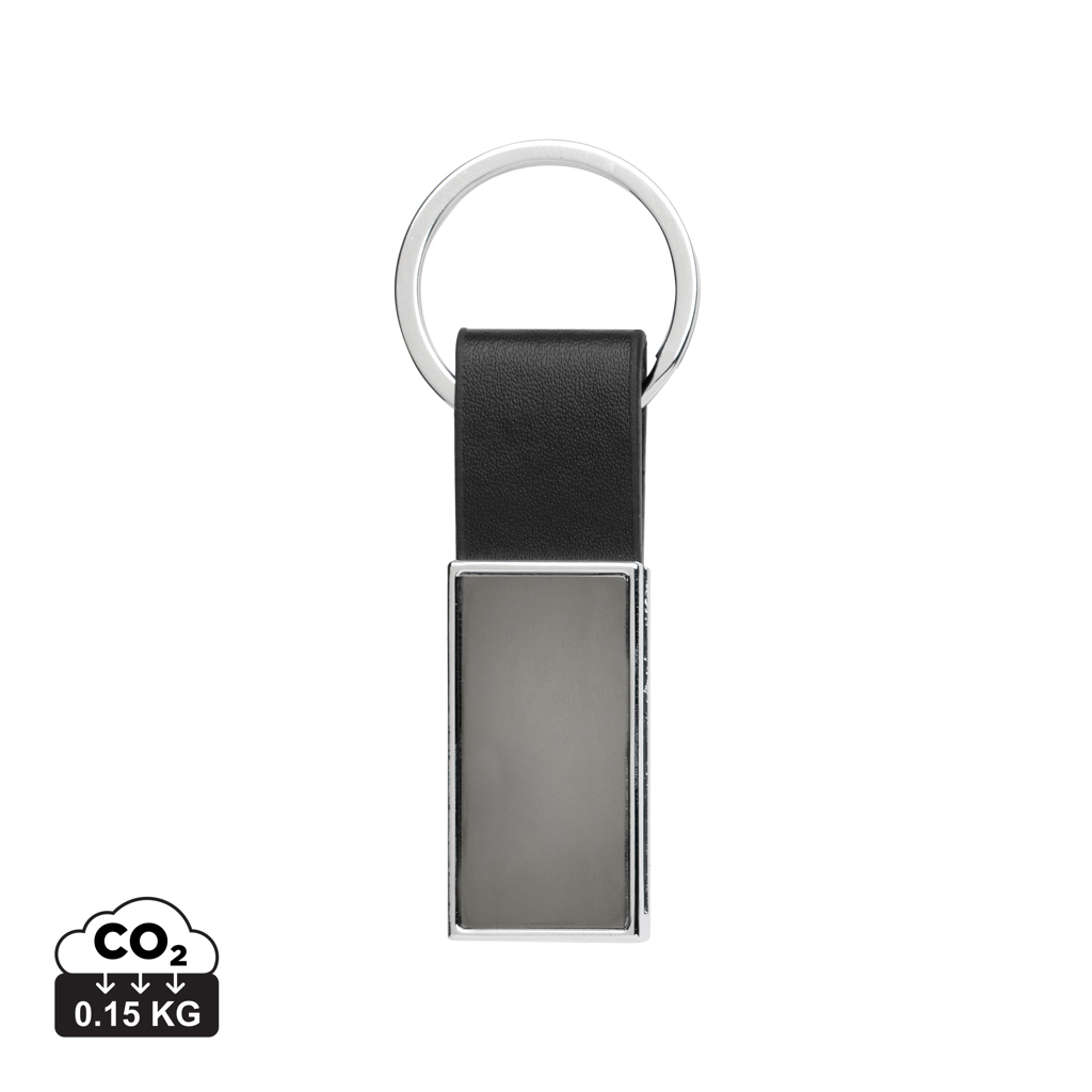 177075998528616 Luxury PU keychain RCS recycled zinc alloy - Image 1