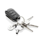 RCS recycled zinc alloy radiator key keychain with coin - Image 5