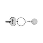 RCS recycled zinc alloy radiator key keychain with coin - Image 7