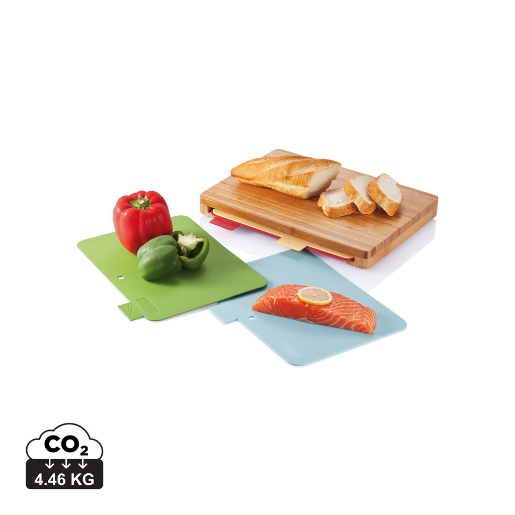 177076013144777 Cutting board with 4pcs hygienic boards - Image 1