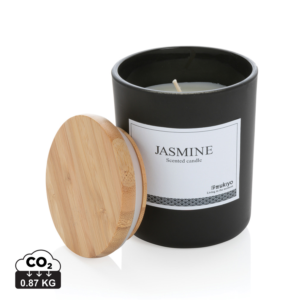 177076016249773 Ukiyo deluxe scented candle with bamboo lid - Image 1