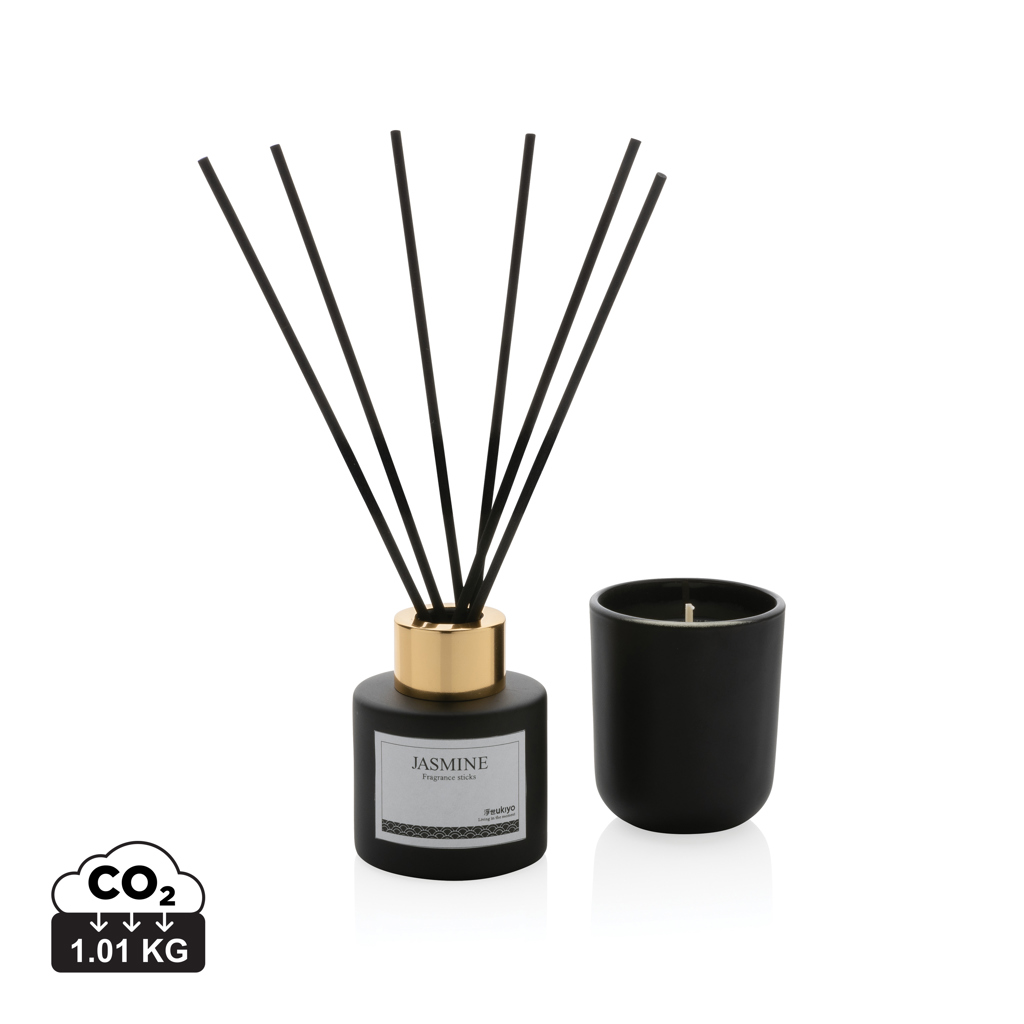 177076017122342 Ukiyo candle and fragrance sticks gift set - Image 1