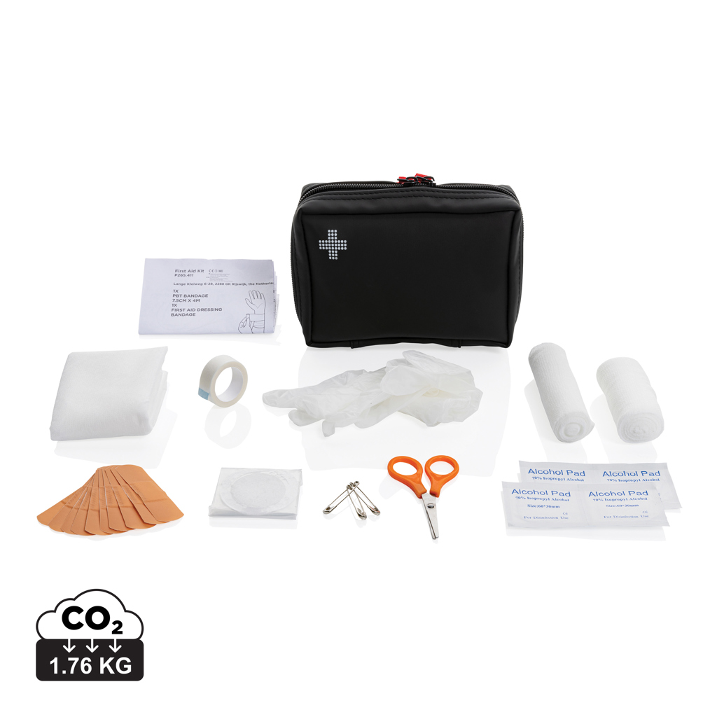 177076018956330 RCS recycled nubuck PU pouch first aid set - Image 1