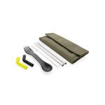 Tierra 2pcs straw and cutlery set in pouch - Image 26