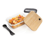 Glass lunchbox with bamboo lid - Image 3