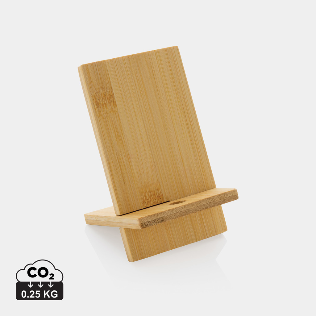 177076032752182 Bamboo phone stand in kraft box - Image 1