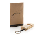 Standkey bamboo keychain phone stand - Image 5