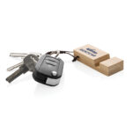 Standkey bamboo keychain phone stand - Image 6