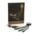 Terra RCS recycled aluminium 6-in-1 charging cable - Image 3