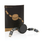 Terra RCS recycled aluminium retractable 6 in 1 60W cable - Image 3