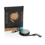 Terra RCS recycled aluminium retractable 240W 2-in-1 cable - Image 3