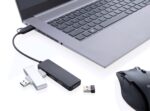 RCS recycled plastic USB hub with dual input - Image 3