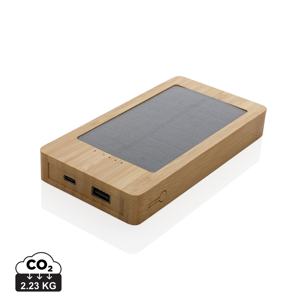 177076070216345 Sunwick 10.000 mAh Bamboo solar powerbank - Image 1