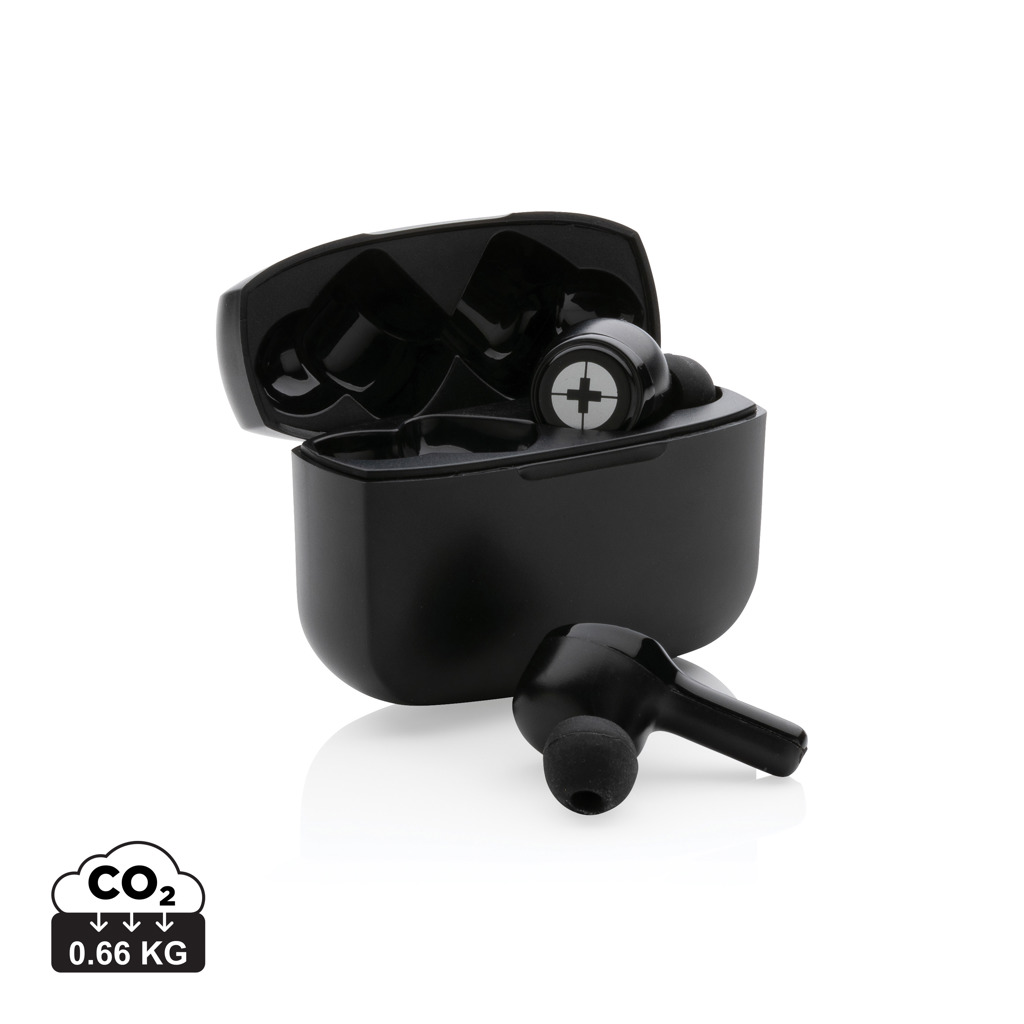 177076106094799 RCS recycled plastic Swiss Peak ANC TWS earbuds - Image 1