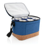 Two tone cooler bag with cork detail - Image 9