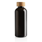 RCS RPET bottle with bamboo lid - Image 3
