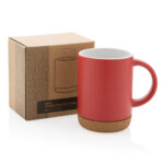 Ceramic mug with cork base 280ml - Image 19