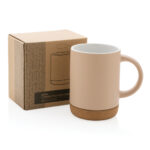 Ceramic mug with cork base 280ml - Image 41