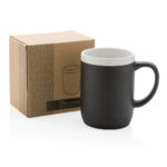 Ceramic mug with white rim 300ml - Image 7