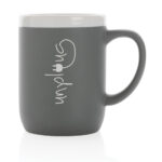 Ceramic mug with white rim 300ml - Image 12