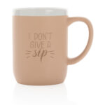 Ceramic mug with white rim 300ml - Image 33