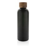Wood RCS certified recycled stainless steel vacuum bottle - Image 3